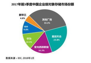 紫光西部數(shù)據(jù)躍居中國對象存儲(chǔ)市場第二大廠商